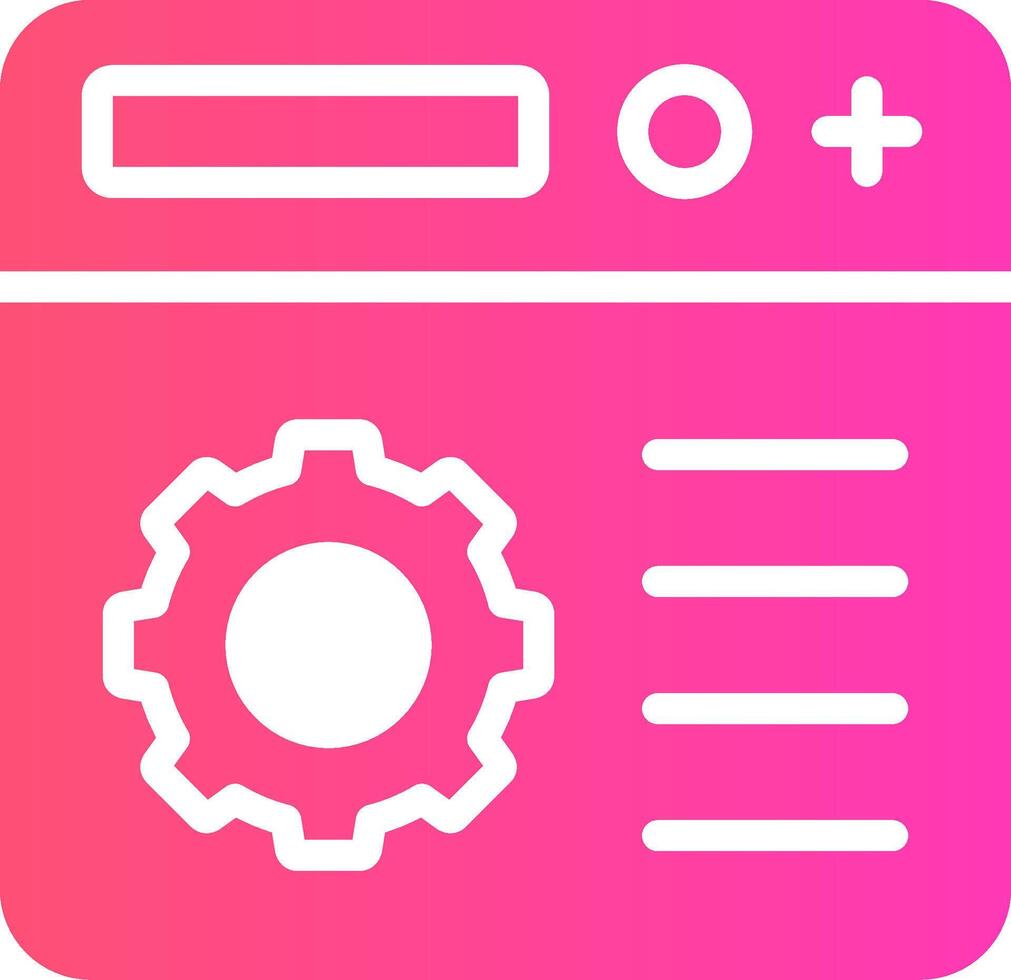 Setting Creative Icon Design vector
