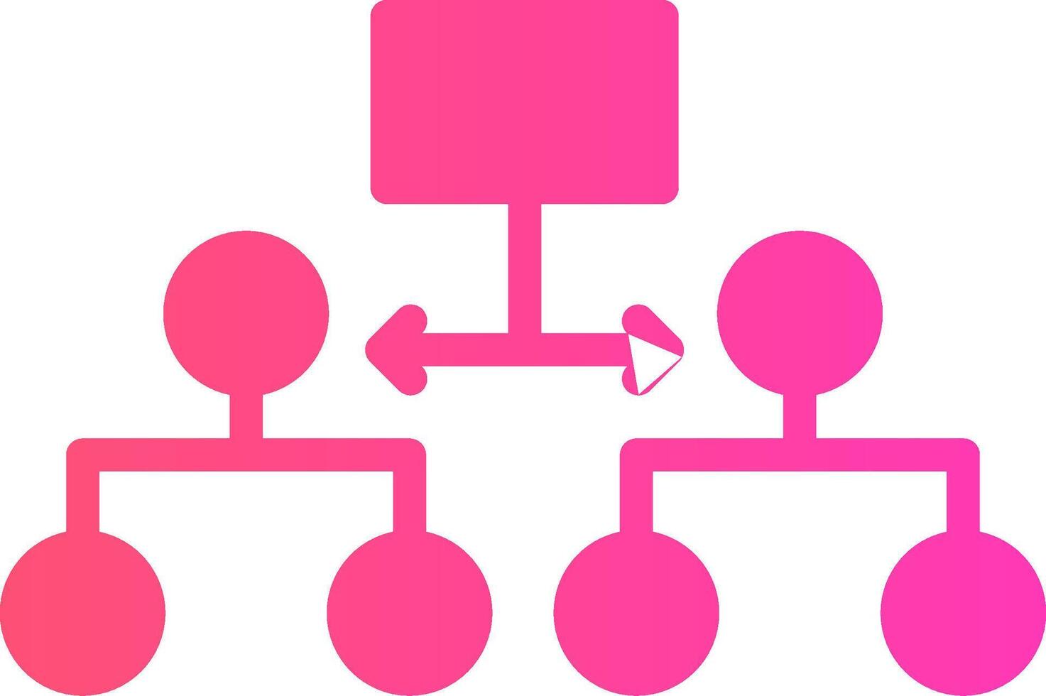 Labeled Hierarchy Creative Icon Design vector