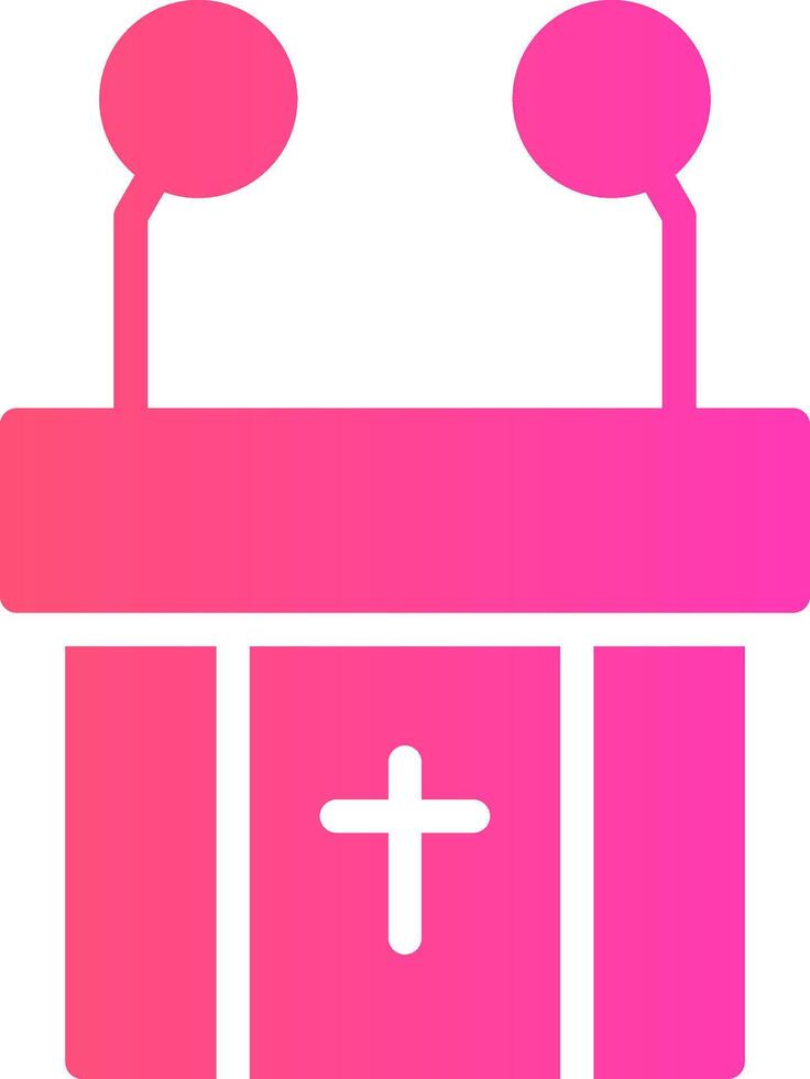 Pulpit Creative Icon Design vector