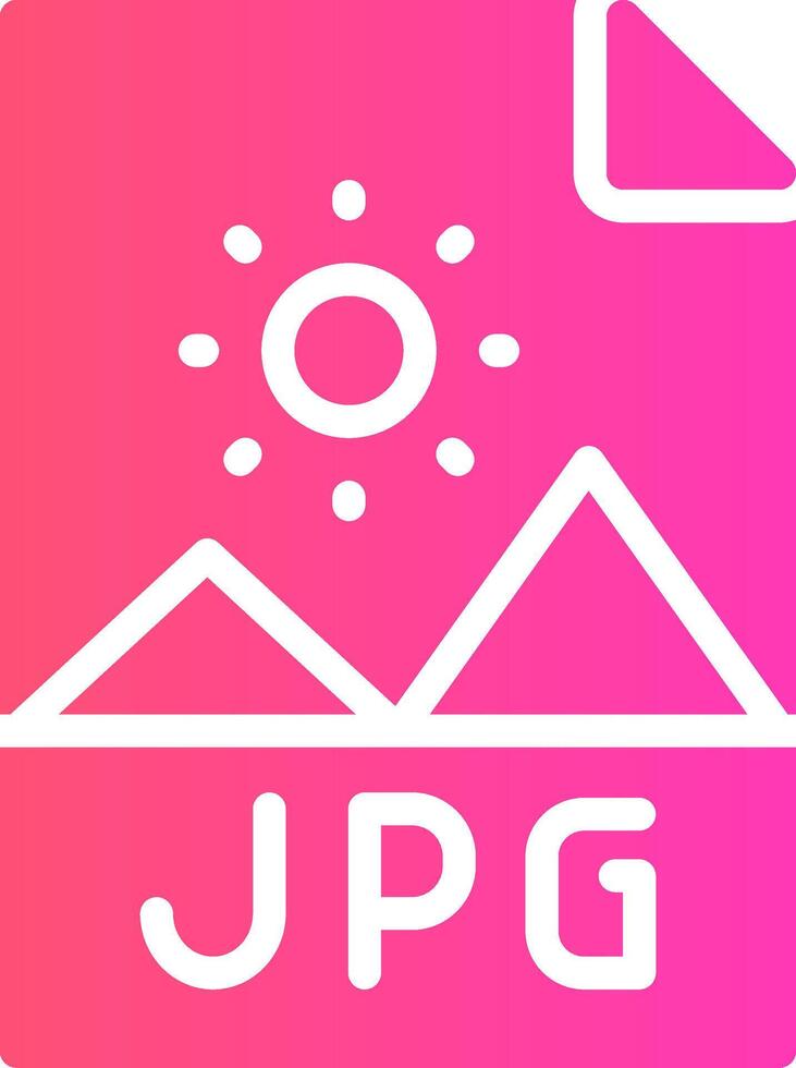 glyph Gradient Design vector