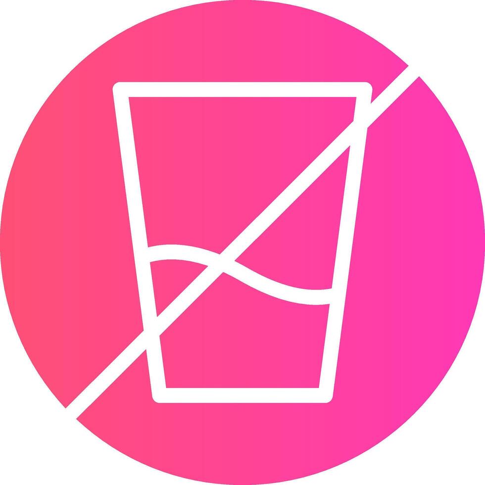 No Soft Drink Creative Icon Design vector
