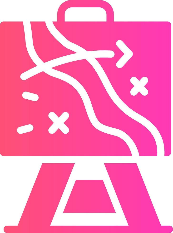 glyph Gradient Design vector