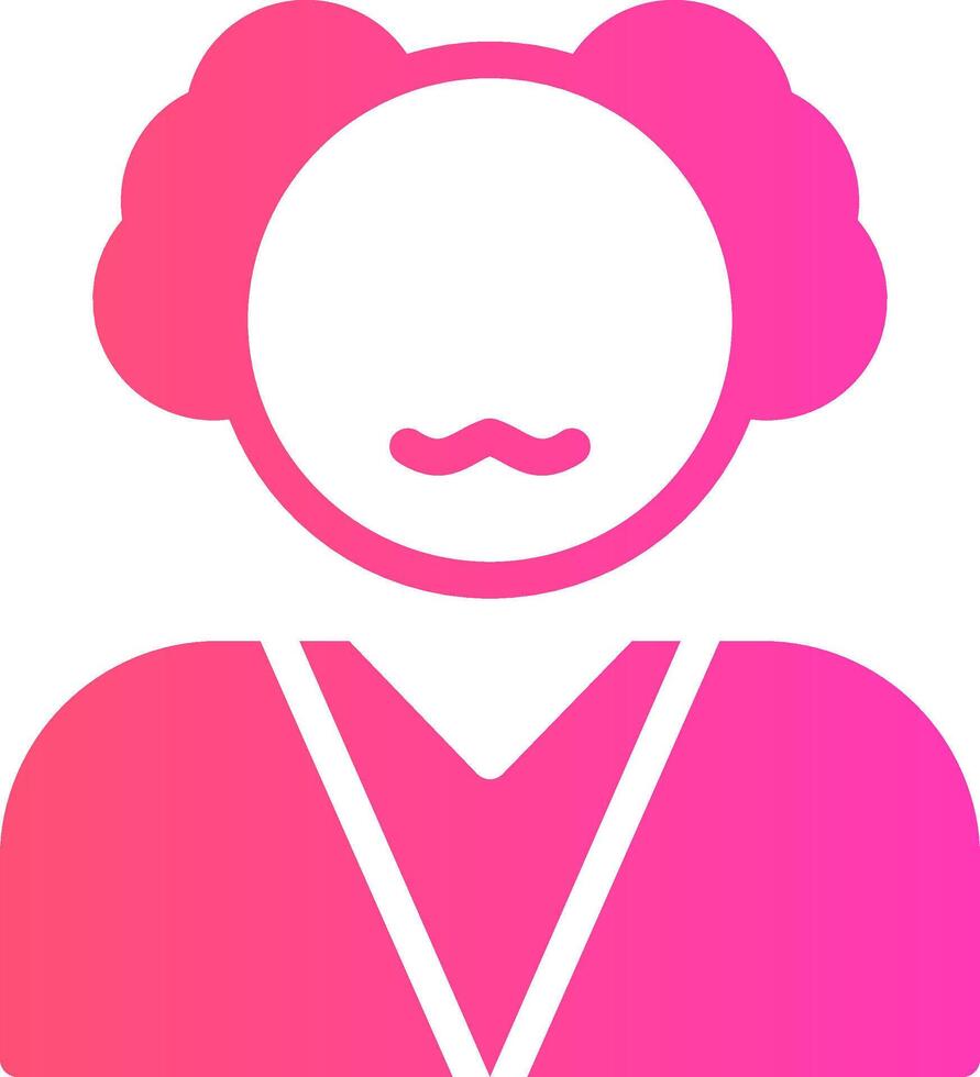 Old Man Creative Icon Design vector