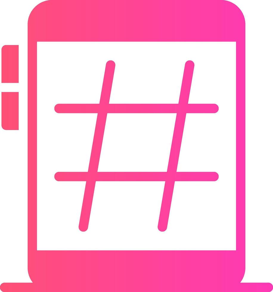 hashtag creativo icono diseño vector