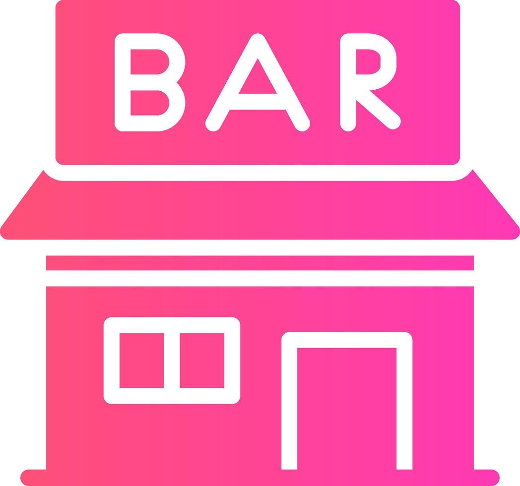 Bar Creative Icon Design vector