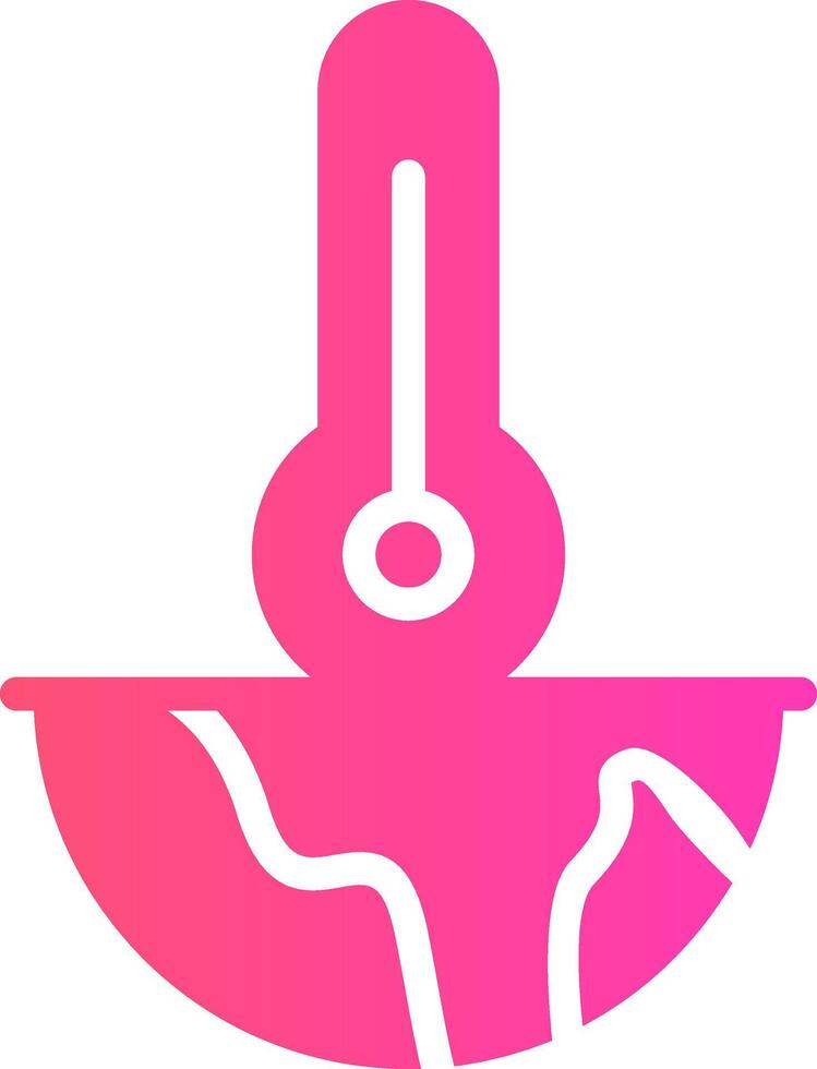 Global Warming Creative Icon Design vector