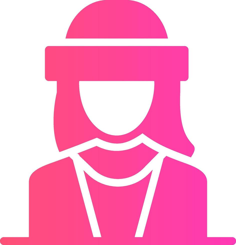 Millennial Female Creative Icon Design vector