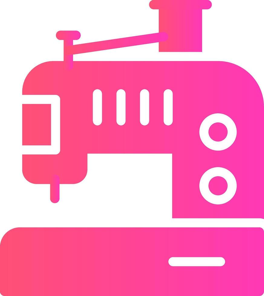 Sewing Machine Creative Icon Design vector