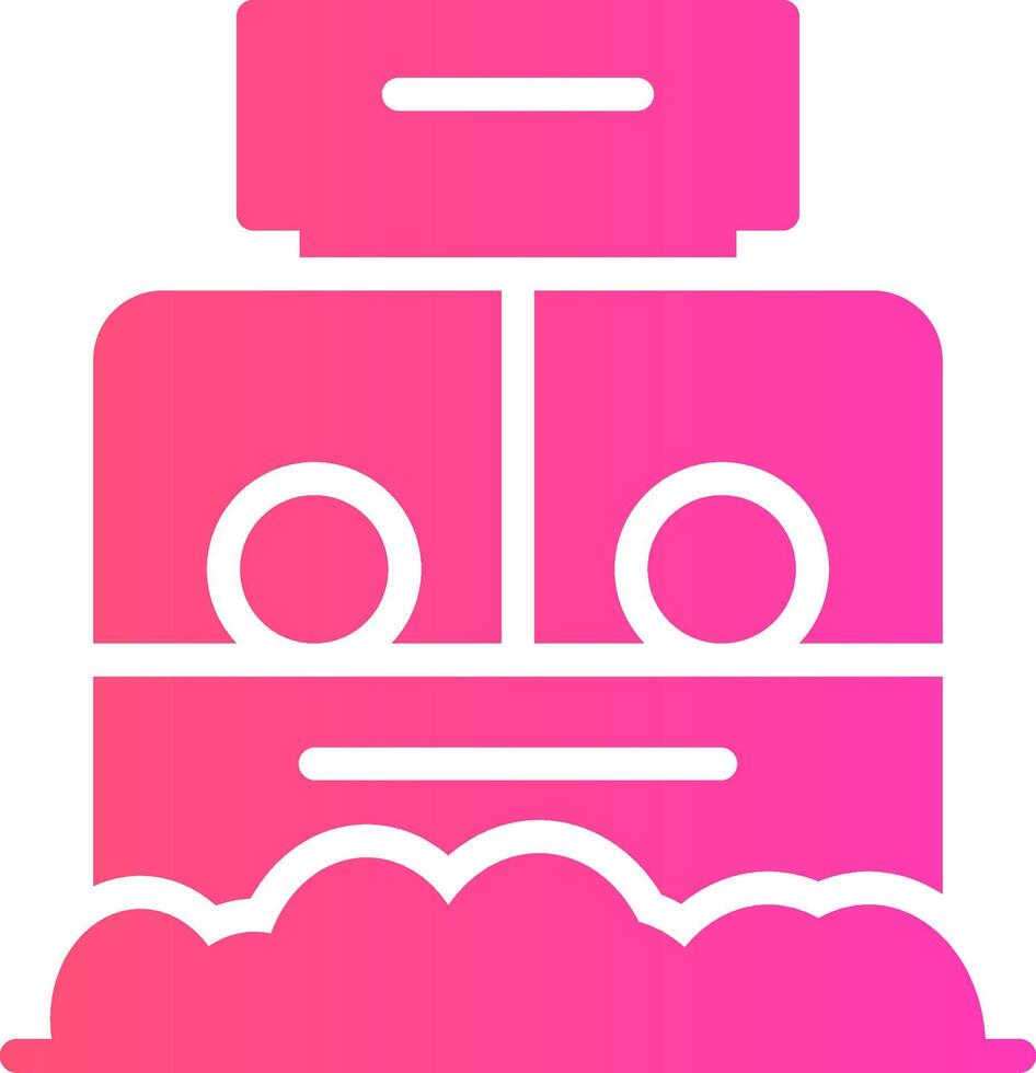 Ticket Box Creative Icon Design vector