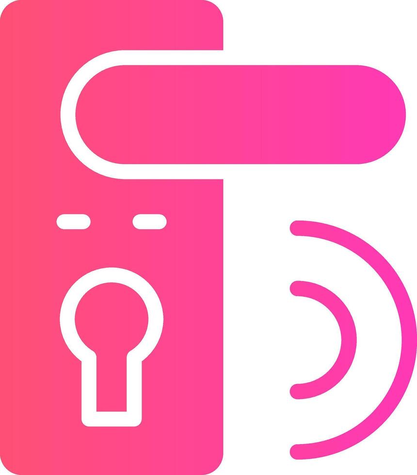 Door Lock Creative Icon Design vector
