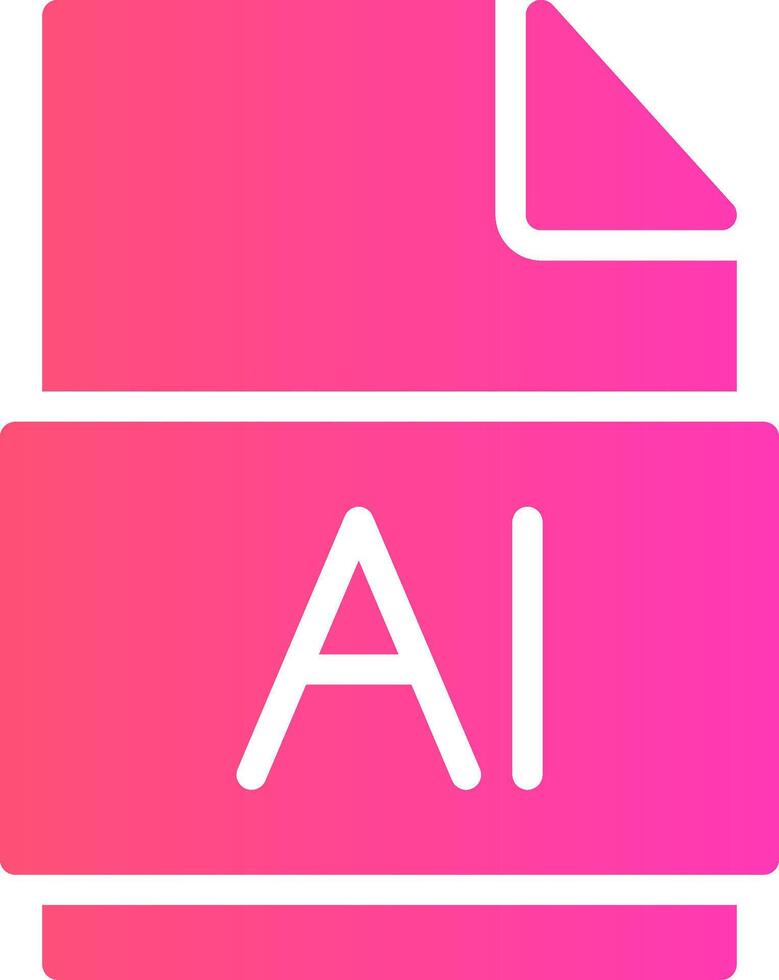 glyph Gradient Design vector
