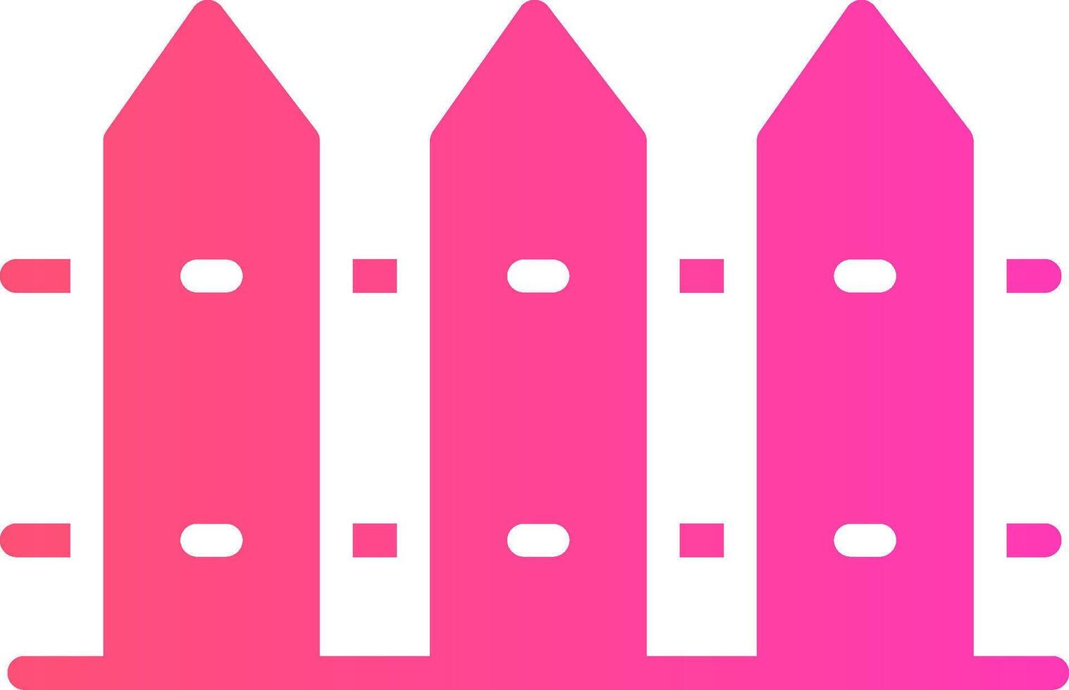 Fence Creative Icon Design vector