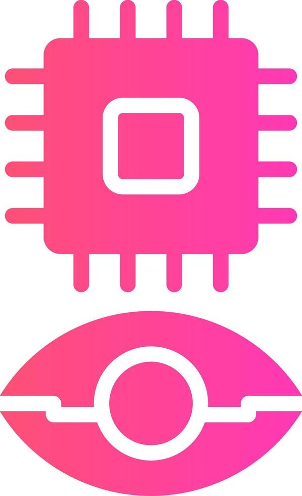 Eye Augmentation Creative Icon Design vector