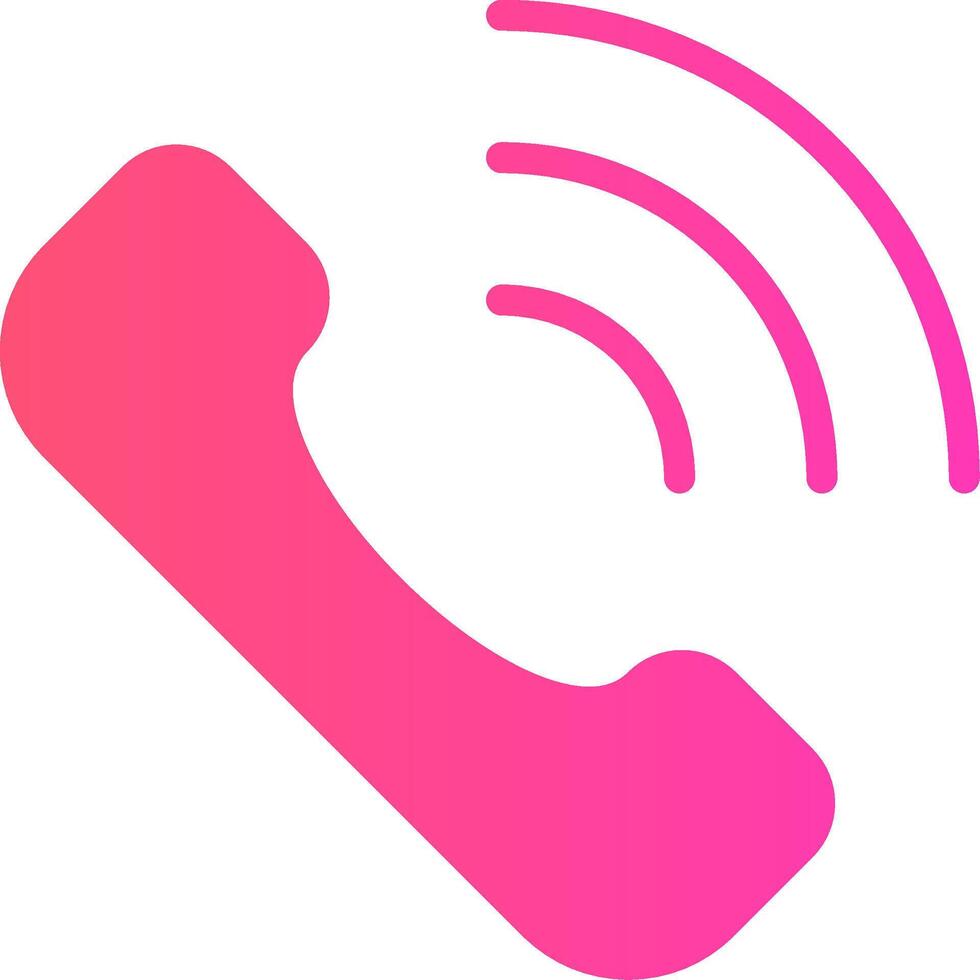 Phone Call Creative Icon Design vector