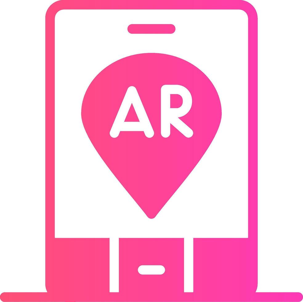 Ar Navigation Creative Icon Design vector