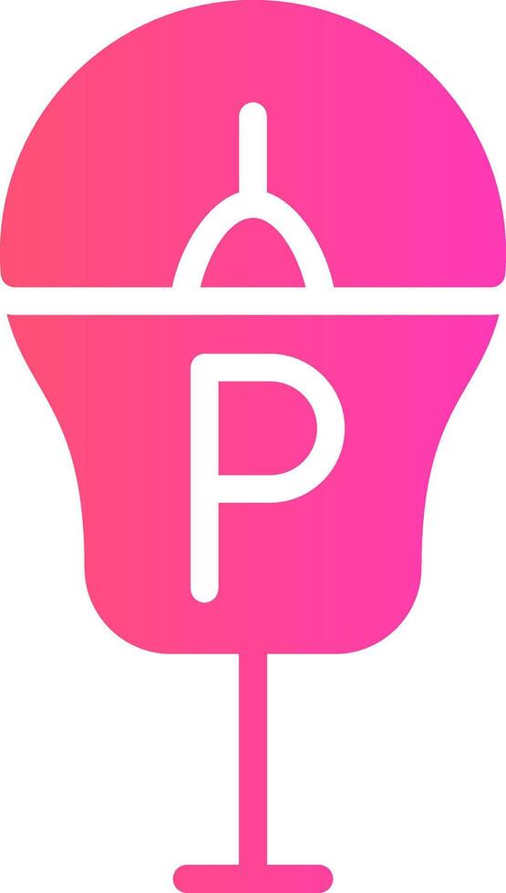 Parking Meter Creative Icon Design vector