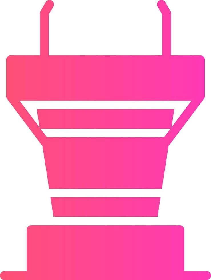 Podium Creative Icon Design vector