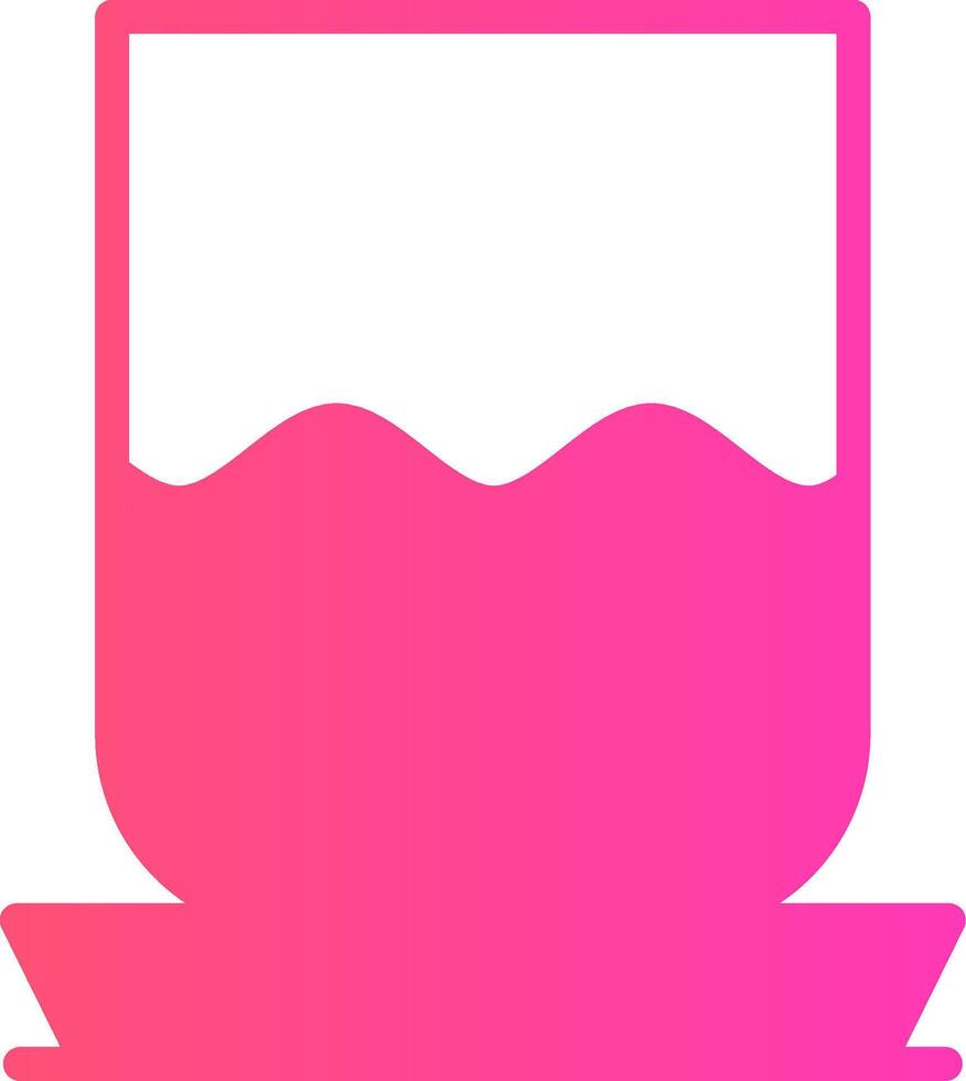 Water Glass Creative Icon Design vector
