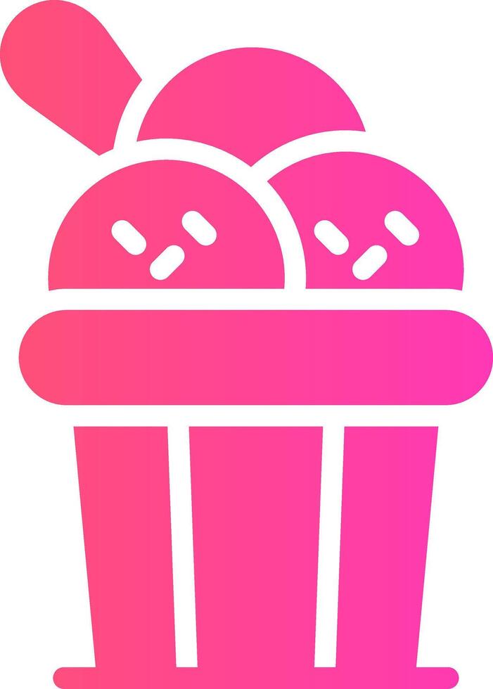 glyph Gradient Design vector