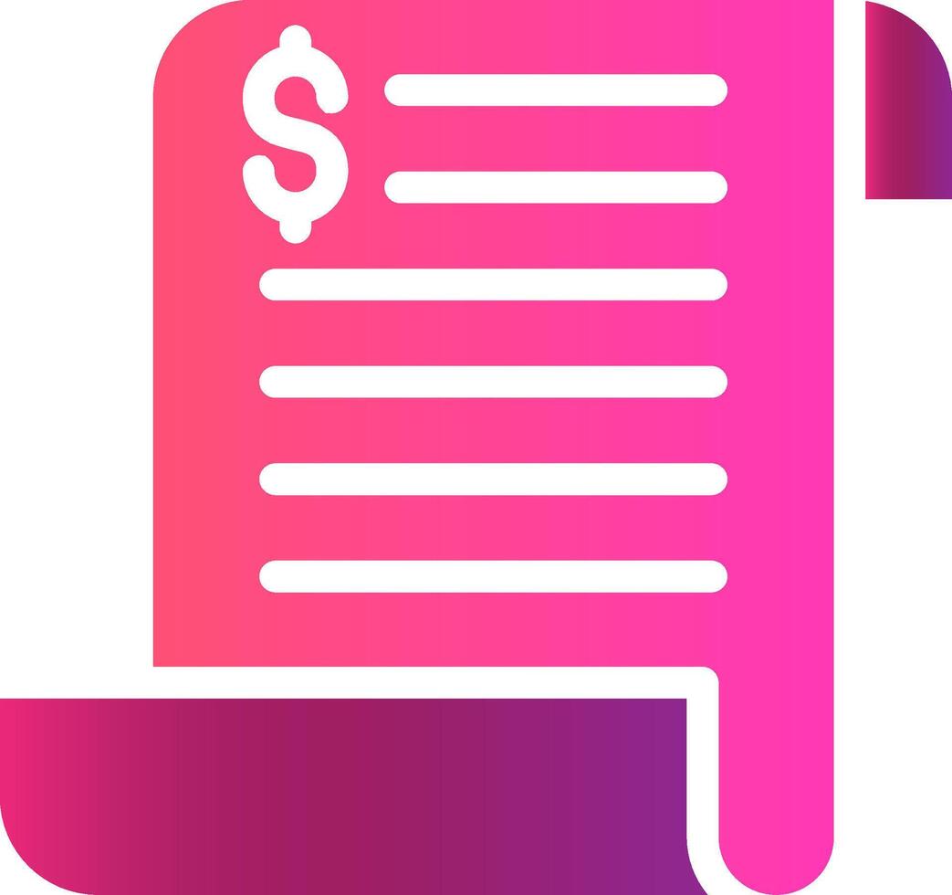 Bill Creative Icon Design vector