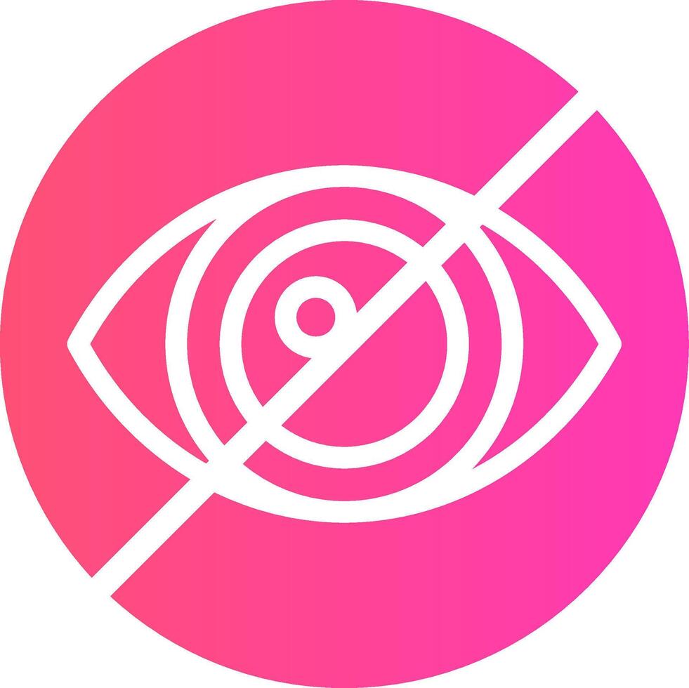 Legal Blindness Creative Icon Design vector