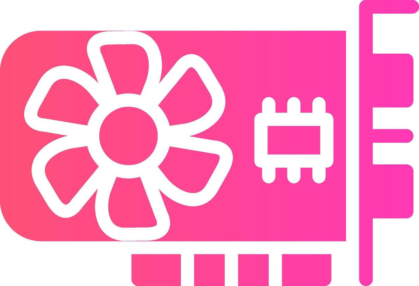 Graphic Card Creative Icon Design vector
