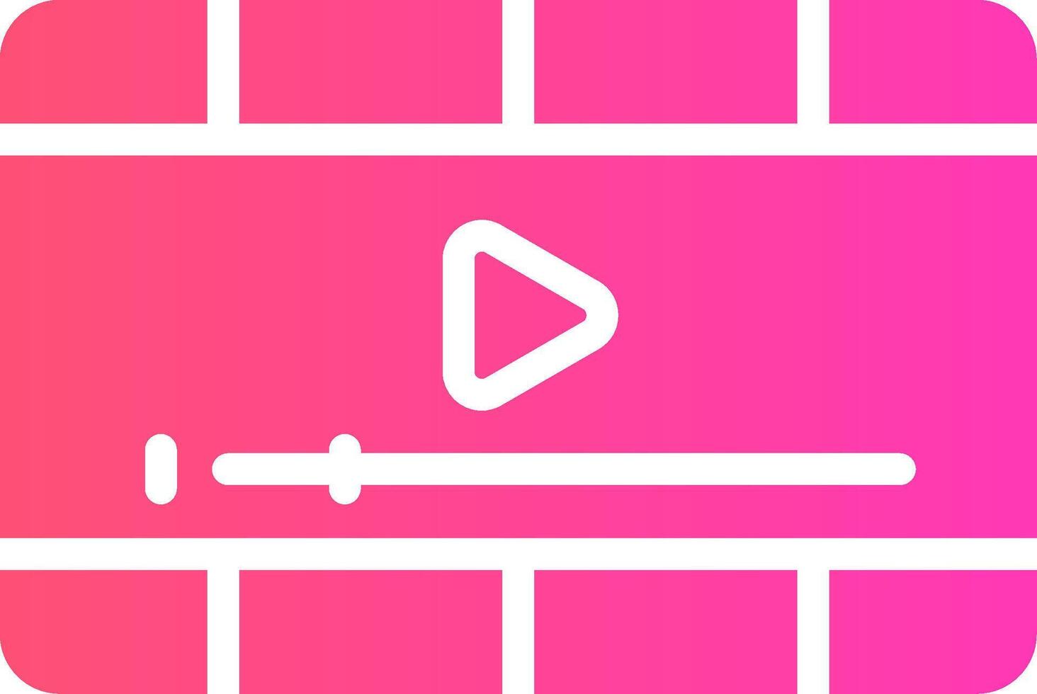 Video Player Creative Icon Design vector