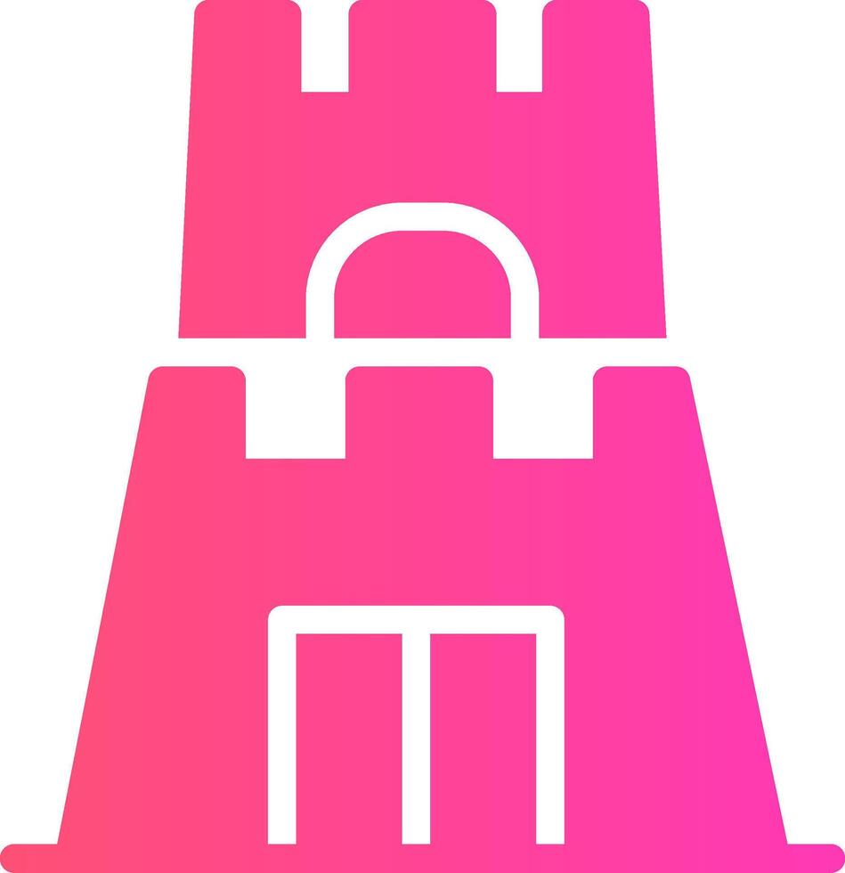 Castle Toy Creative Icon Design vector
