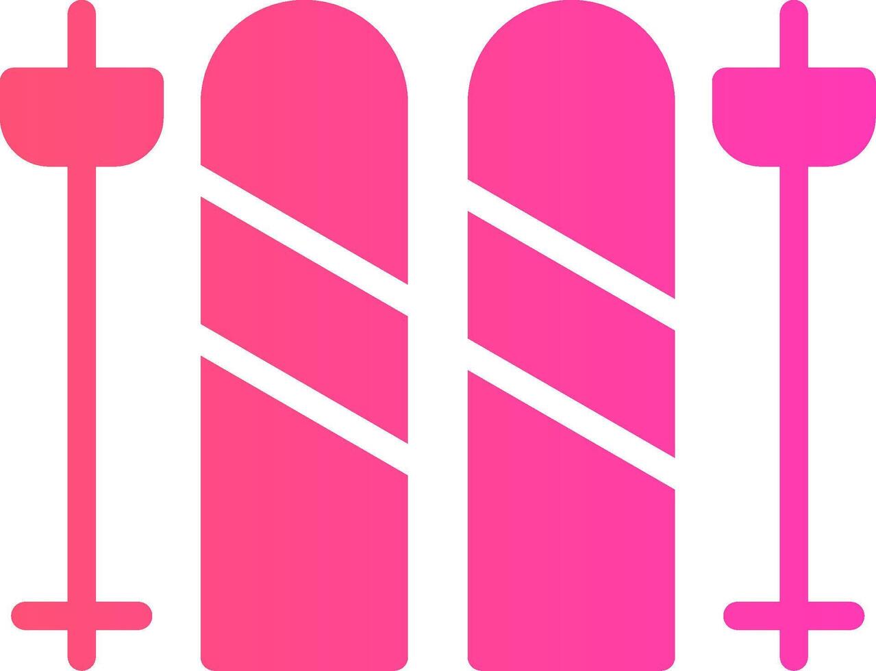 Skis Creative Icon Design vector