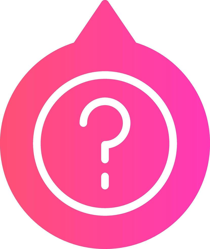 Question Creative Icon Design vector
