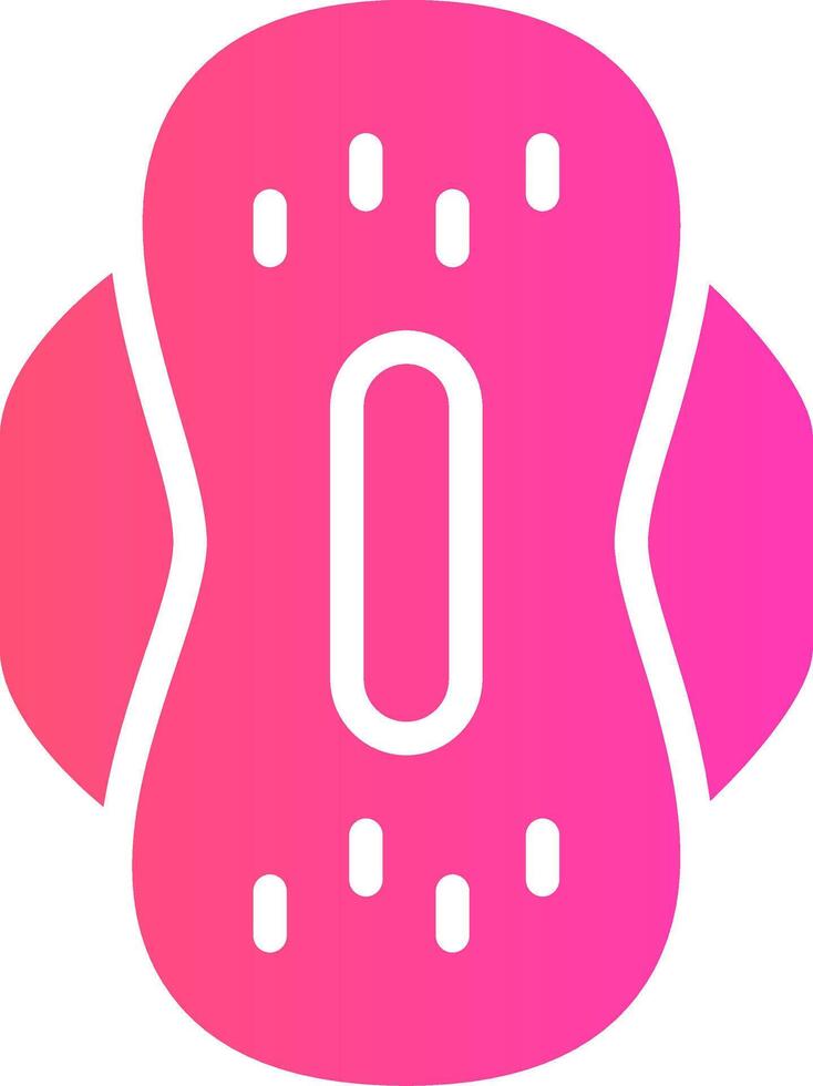 Sanitary Napkin Creative Icon Design vector