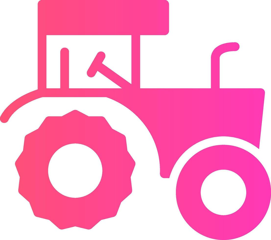 Tractor Creative Icon Design vector