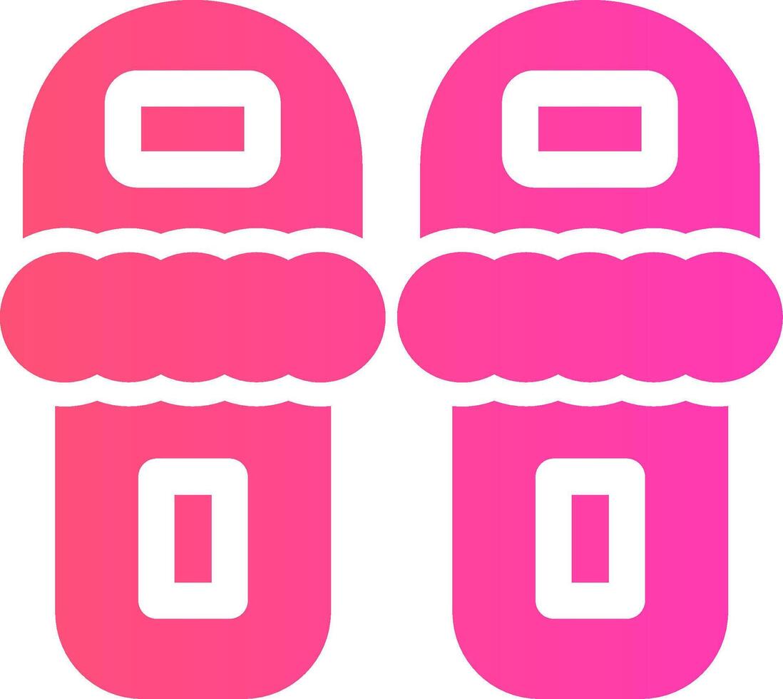 Slippers Creative Icon Design vector