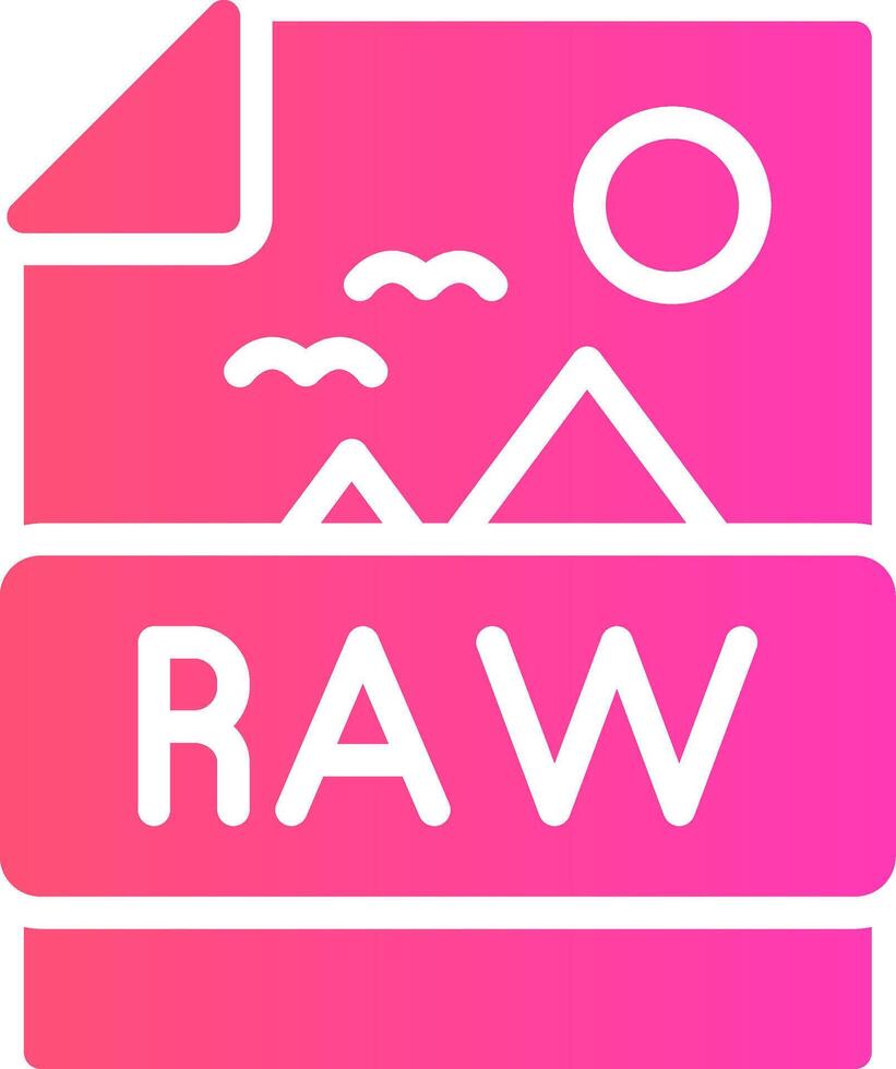 Raw Creative Icon Design vector