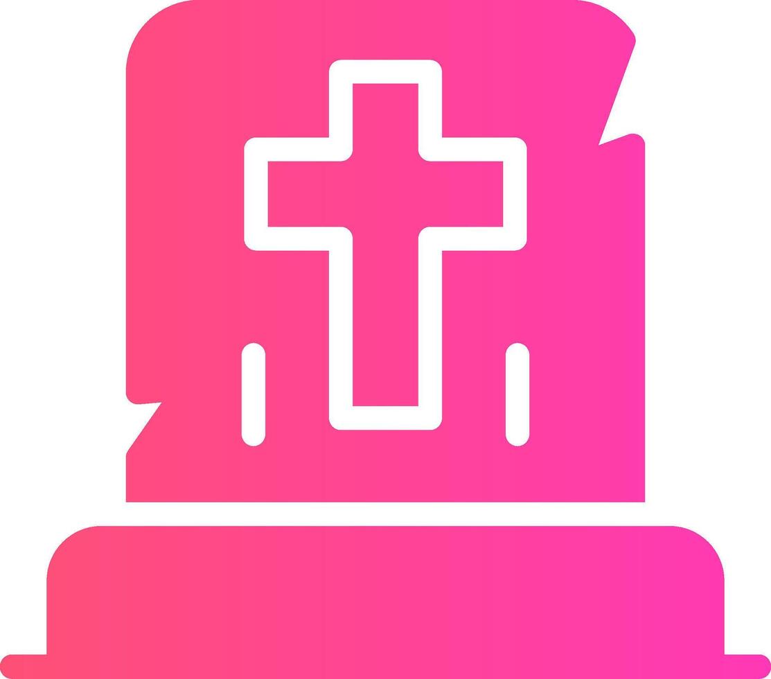 Gravestone Creative Icon Design vector