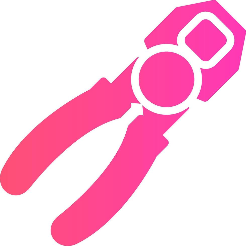 Joint Pliers Creative Icon Design vector