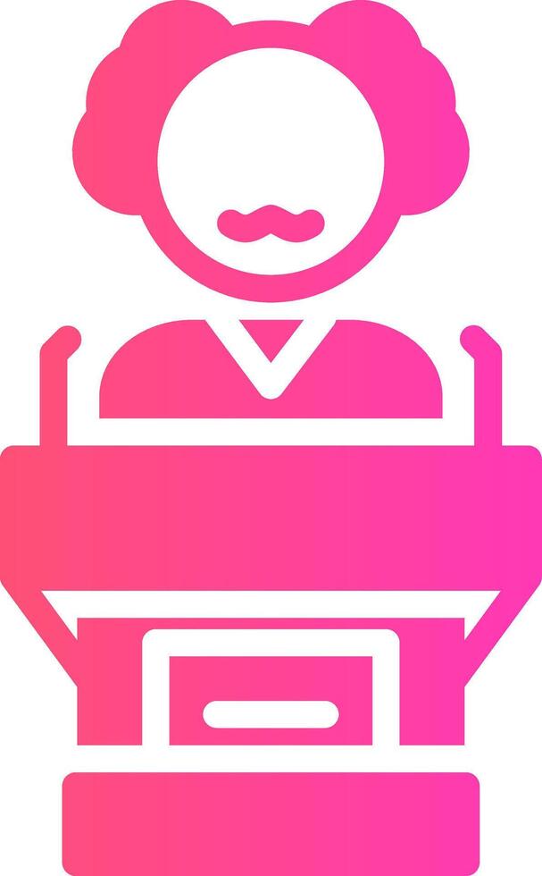 Politician Creative Icon Design vector
