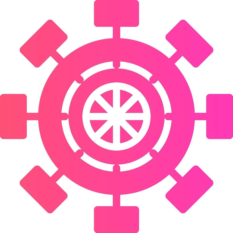 glyph Gradient Design vector