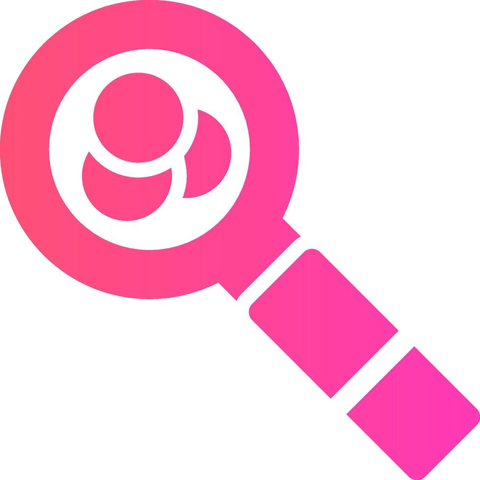 Magnifying Glass Creative Icon Design vector