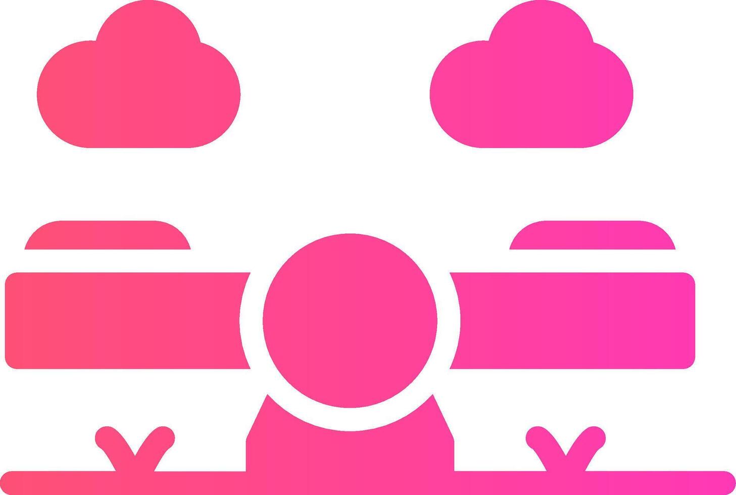 glyph Gradient Design vector