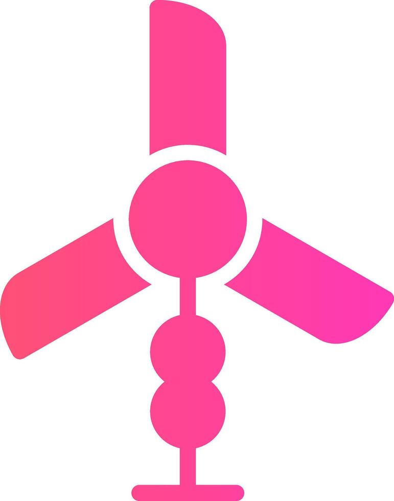 Wind Turbine Creative Icon Design vector