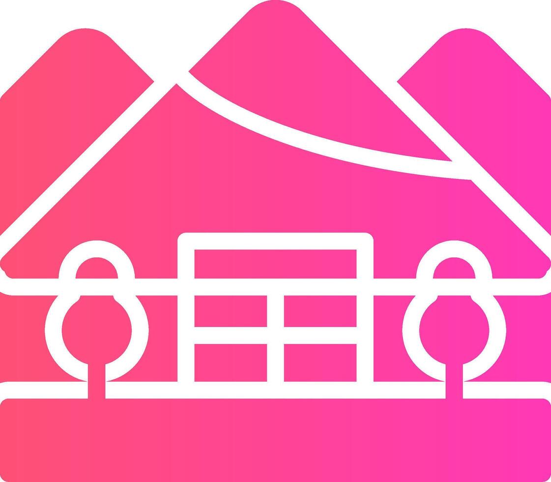Igloo Landscape Creative Icon Design vector