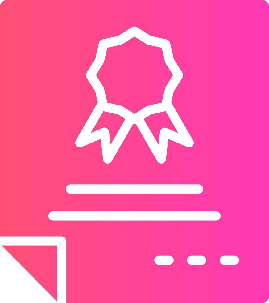 glyph Gradient Design vector