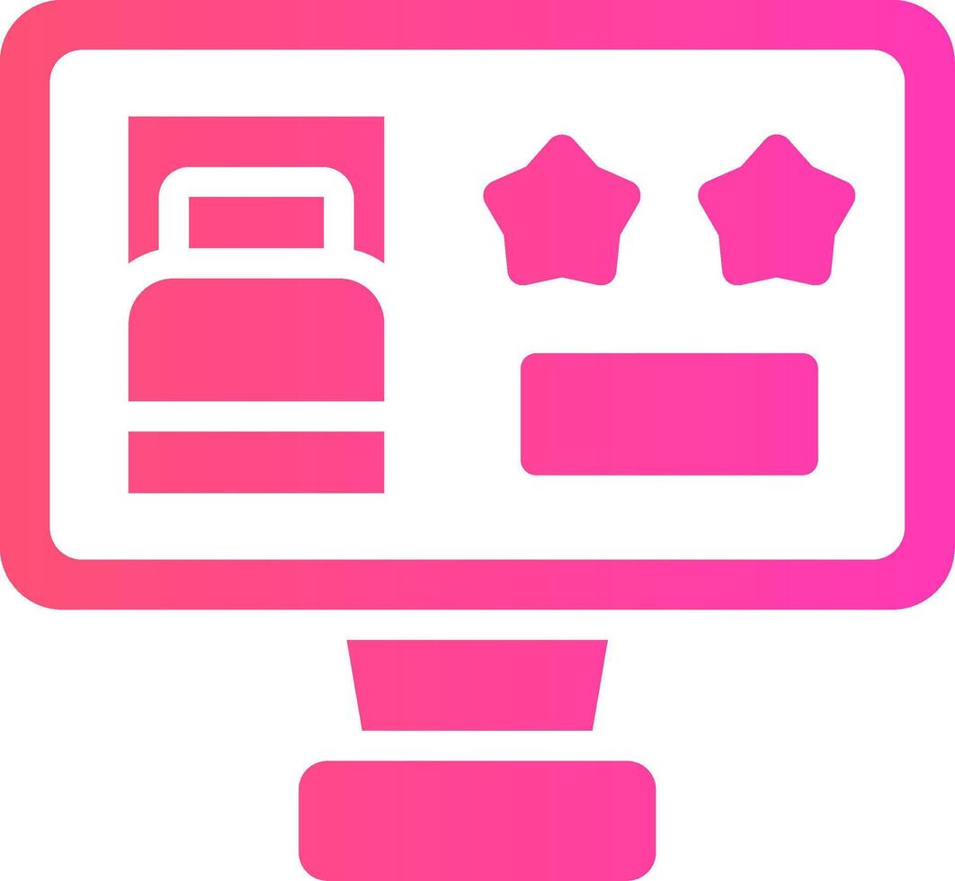Online Booking Creative Icon Design vector