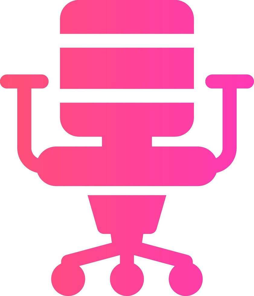 Office Chair Creative Icon Design vector