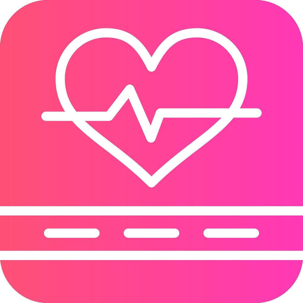 Heart Rate Creative Icon Design vector
