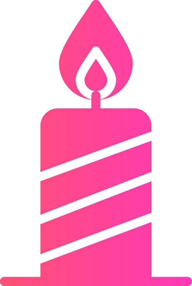 Candle Creative Icon Design vector