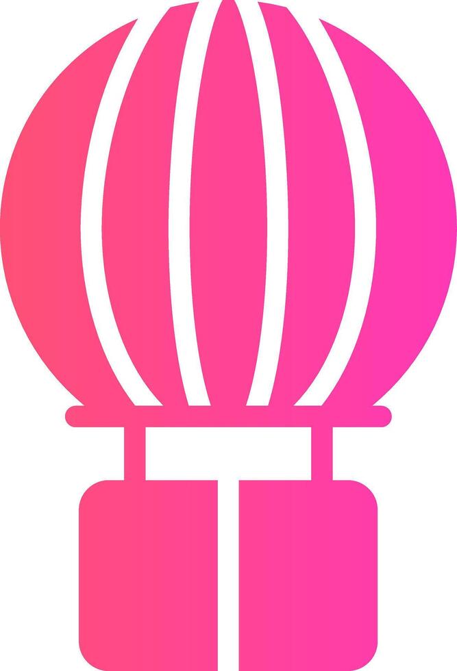 Hot Air Balloon Creative Icon Design vector