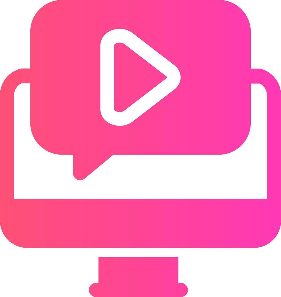 Video Tutorial Creative Icon Design vector