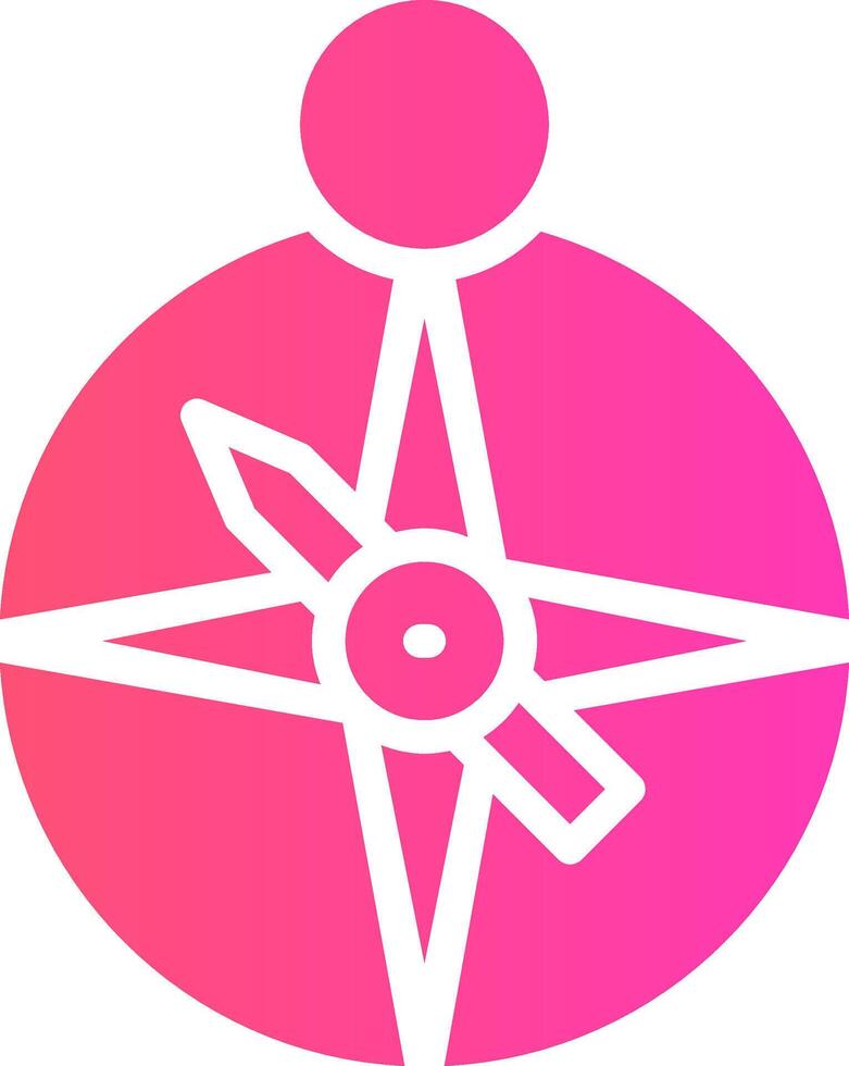 Compass Creative Icon Design vector